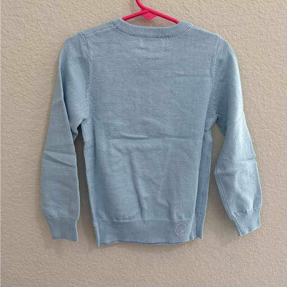 Little Stocking Co Girlhood Swan Sweater Jumper Size 4/5 Blue  Cold Winter - Picture 4 of 4